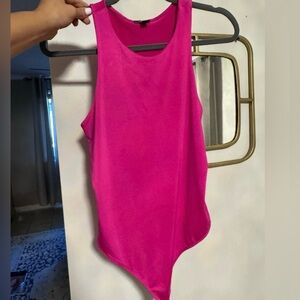 Express pink body contour body suit